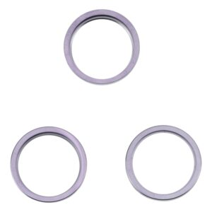For iPhone 14 Pro Max 3PCS Rear Camera Glass Lens Metal Outside Protector Hoop Ring, For iPhone 14 Pro Max