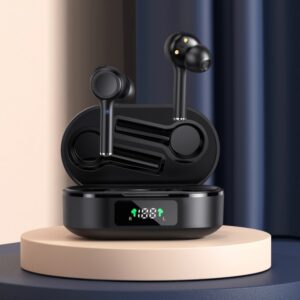 MI4 Bluetooth 5.0 LED Digital Display Intelligent Noise Reduction True Wireless Bluetooth Earphone