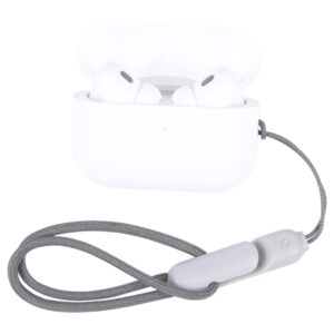 For Apple AirPods Pro 2 Wireless Bluetooth Earphone Anti-Lost Rope Phone Case Lanyard, High Imitation Grey