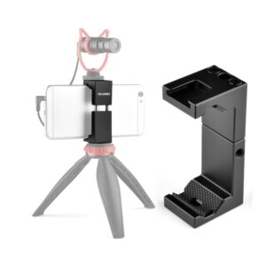 YELANGU PC141 Spring Style Auto Telescopic Phone Holder Bracket with Cold Shoe Base Mount, PC141