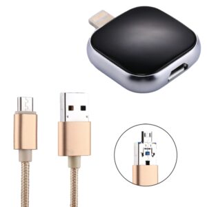 RQW-18S 8 Pin 32GB Multi-functional Flash Disk Drive with USB / Micro USB to Micro USB Cable(Black)