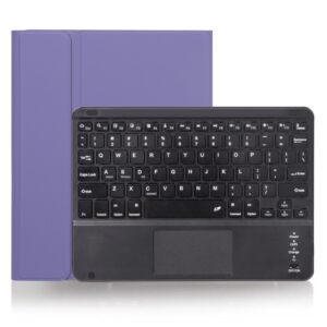 X-11BC Skin Plain Texture Detachable Bluetooth Keyboard Tablet Case for iPad Pro 11 inch 2020 / 2018, with Touchpad & Pen Slot