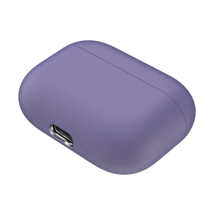 For AirPods Pro Solid Color Silicone Earphone Protective Case, Light Pink, Watermelon Red, Light Purple, Purple, Red, Black, Baby Blue, Coffee, White, Dark Blue, Yellow, Pink, Green, Grey - Image 3
