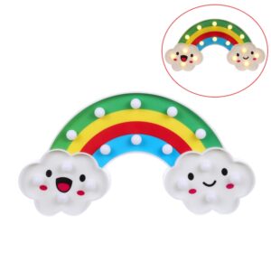 Creative Rainbow Shape Warm White LED Decoration Light, 2 x AA Batteries Powered Party Festival Table Wedding Lamp Night Light