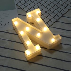 Dry Battery Powered Warm White Standing Hanging LED Holiday Light, N, A, O, B, C, P, D, Q, E, R, F, S, G, T, H, U, I, V, J, W, K, X, Y, L, Z, M