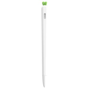 LOVE MEI For Apple Pencil 2 Carrot Shape Stylus Pen Silicone Protective Case Cover, For Apple Pencil 2