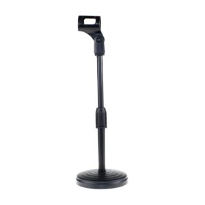 Z01 Desktop Extendable Round Base Microphone Stand Holder Mic Boom Clip, For Studio Recording, Live Broadcast, Live Show, KTV, etc.