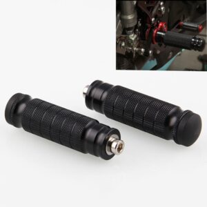 MB-BF001-BK Universal Motorcycle Modified Rear Seat Pedal, One Pair