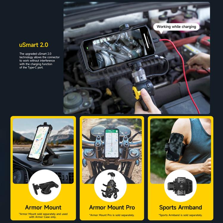Ulefone Armor 27T+ Rugged Phone, 12GB+256GB, Thermal Imager, Night Vision, 10600mAh, 6.78 inch Android 14 MediaTek Helio G99 Octa Core, Network: 4G, NFC, OTG, Armor 27T+ - Image 14