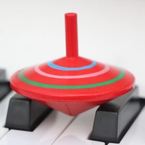 Parent-child DIY Puzzle Toy Mini Wooden Rotating Gyro, Size: 6*6cm(Random Color Delivery)
