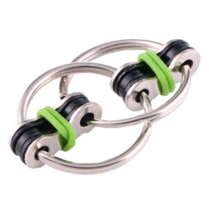 4pcs Key Ring Tri-Spinner Anti Anxiety EDC Toy for Autism ADHD