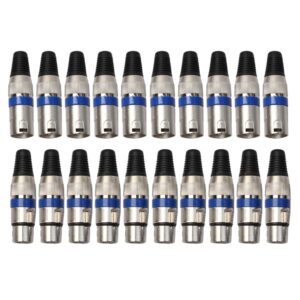 10 Pairs XLR Plug Male + Female Jack Mic Jack Plug Socket Connector