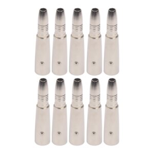 10 PCS LZ1164-1 6.35mm XRL Female to Male Audio Adapter
