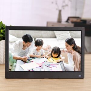 12.5 inch FHD LED Display Digital Photo Frame with Holder & Remote Control, MSTAR V56 Program, Support USB / SD Card Input