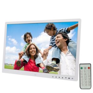 17.0 inch LED Display Digital Photo Frame with 7-keys Touch Button Control / Holder / Remote Control, Allwinner Technology, Support USB / SD Card Input / OTG, US/EU/UK Plug, 17.0 inch/With Touch Button Black, 17.0 Inch