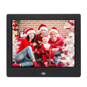 AC 100-240V 8 inch TFT Screen Digital Photo Frame with Holder & Remote Control, Support USB / SD Card Input, 8 inch TFT