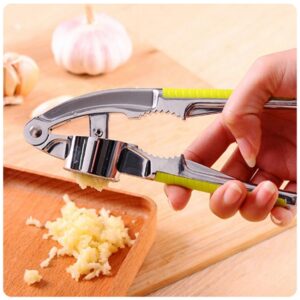 Multi-function Stainless Steel Garlic Presses Garlic Squeezer Tool Crusher Garlic Ginger Grater Nutcracker Kitchen Tool
