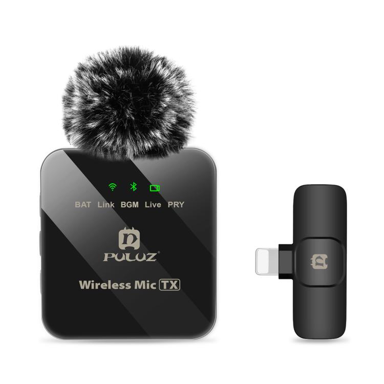 PULUZ Wireless Lavalier Microphone for iPhone / iPad, 8-Pin Receiver, 8-Pin 1 TX + 1 RX - Image 2