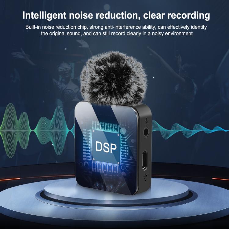 PULUZ Wireless Lavalier Microphone for iPhone / iPad, 8-Pin Receiver, 8-Pin 1 TX + 1 RX - Image 4
