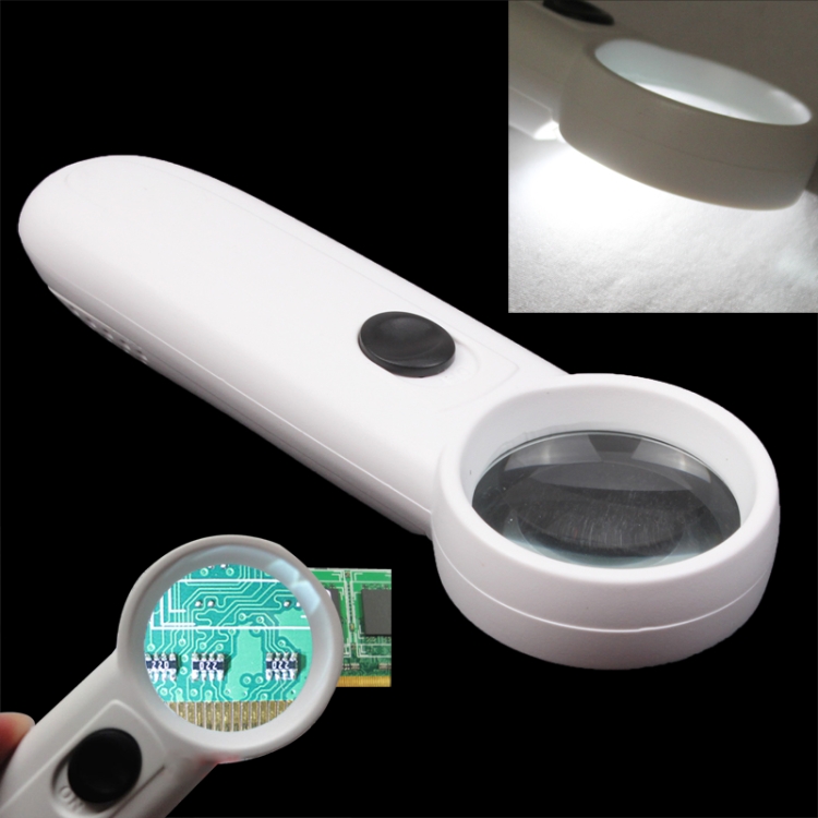 15X Handheld Exclamation Mark Type Magnifier with 2 LED - Image 2