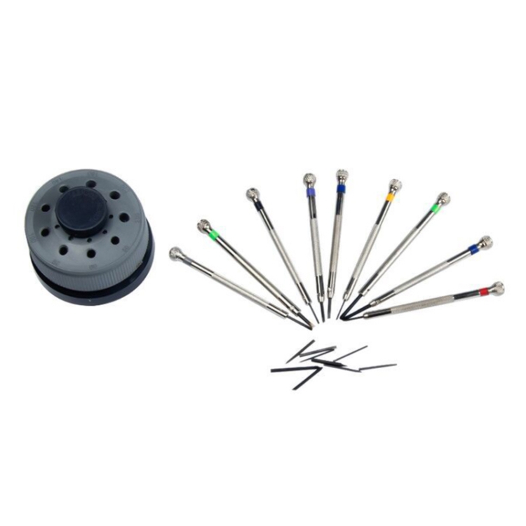 9 PCS 0.5mm-2.5mm Watch Repair Screwdriver Tools Set Kit(Silver) - Image 2