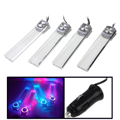 4X Car Illumination Blue Light LED Dash Decoration Lamp - Image 2