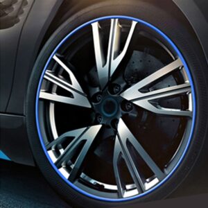 Universal Decorative Scratchproof Stickup 8M Flexible Car Wheel Hub TRIM Mouldings Decoration Strip, 15 inch, 8m