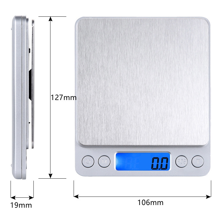 2000g x 0.1g Digital Electronic Balance Weight Scale(Silver) - Image 4
