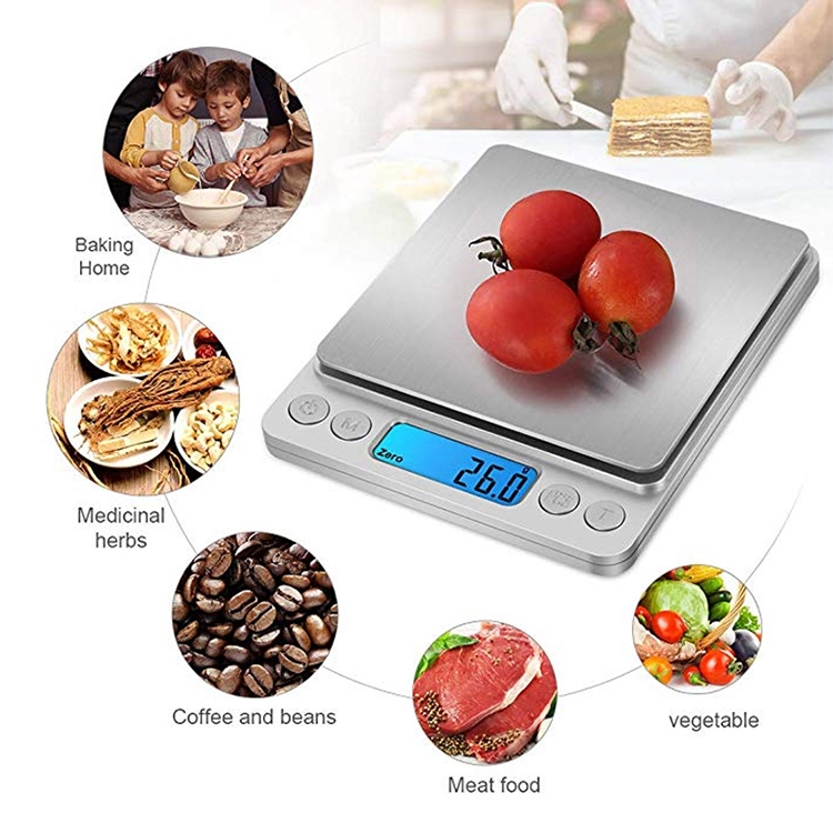 2000g x 0.1g Digital Electronic Balance Weight Scale(Silver) - Image 7