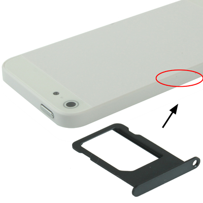 Original Sim Card Tray Holder for iPhone 5, For iPhone 5 (Single), For iPhone 5