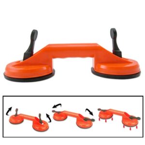 Double Suction Cup Dent Puller Glass Handle Repair Tool for PC / Laptop / iMac / LCD TV, Diameter: 11.5cm