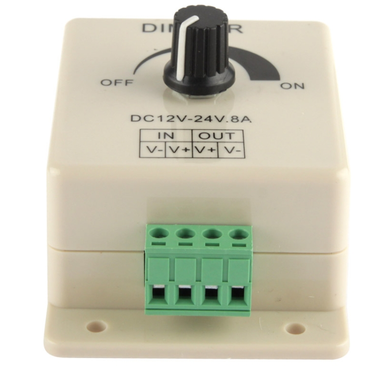 Single Color Dimmer Switch LED Dimmer Controller for Strip Light DC12-24V, Output Current: 8A - Image 4