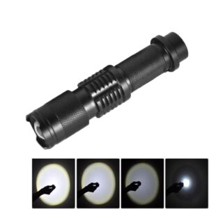LT-HX 5-Modes White Light LED Flashlight 2200 LM Mini Telescopic