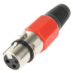 3 Pin XLR Female Plug Microphone Connector Adapter