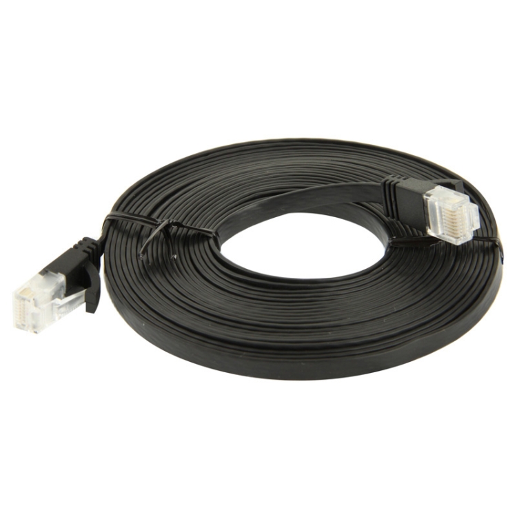 CAT6 Ultra-thin Flat Ethernet Network LAN Cable, Length: 5m(Black) - Image 4