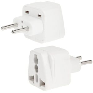 EU Plug Adapter Power Socket Travel Converter(White)