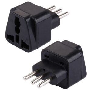 Plug Adapter, Travel Power Adaptor with Italian Plug(Black)