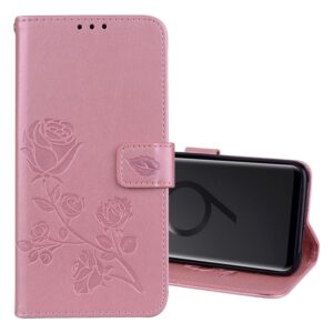 Rose Embossed Horizontal Flip Environmental PU Leather Case with Holder & Card Slots & Wallet for Galaxy S9+, For Samsung Galaxy S9+, For Galaxy S9+