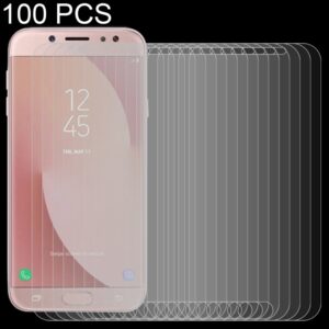 100 PCS 0.26mm 9H 2.5D Arc Edge Tempered Glass Film for Galaxy J7 Pro / J730