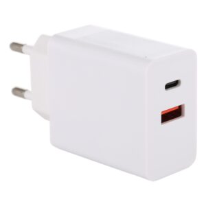 24W PD + QC3.0 Fast Charger Power Adapter Plug Adapter EU Plug