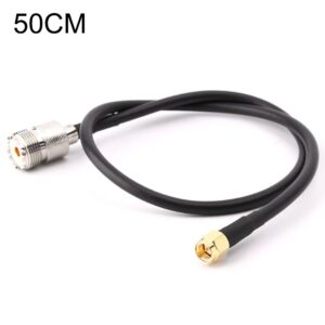 RG58 UHF Female to SMA Male Connecting Cable, Length: 50cm