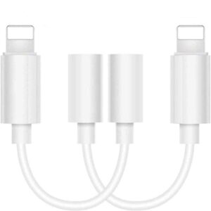 Zs-kl21836 2 PCS 8 Pin to 3.5mm Earphone Adapter Audio Adapter, Support All iOS System