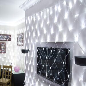 4x6m 672 LEDs Waterproof Fishing Net Lights Curtain String Lights Fairy Wedding Party Holiday Decoration Lamps 220V, EU Plug