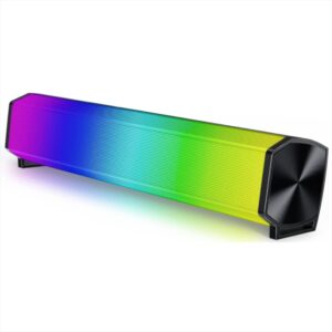 Q9 Pro RGB Wireless Bluetooth Outdoor Portable Bluetooth Speaker Subwoofer Home Theater Subwoofer Speaker, Support AUX IN, TF Card Function
