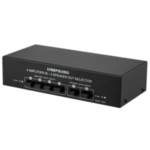 4 Input 2 Output Power Amplifier And Speaker Switcher Speaker Switch Splitter Comparator 300W Per Channel Without Loss Of Sound Quality