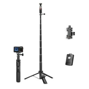YUNTENG VCT-363 For Smartphone / DJI Pocket 3 Extension Pole Selfie Stick Tripod Stand