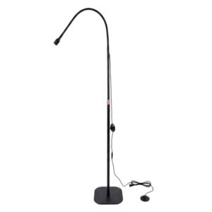 HD-AL70 5W UV LED Curing Lamp Gooseneck Floor Stand Light for Eyelash Extensions Nail Art, US Plug