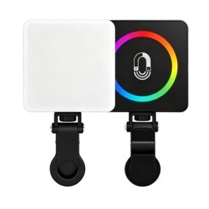 MJ-29 Magnetic 3 Color Temperature Selfie Lamp RGB Portable LED Fill Light