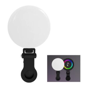 MJ-23 For Selfie Live Streaming RGB Mini LED Fill Light Portable Magnetic Clip-on Lamp