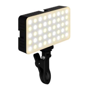 K-35 For Live Streaming 3 Color Temperature Type-C Rechargeable Clip-on LED Fill Light